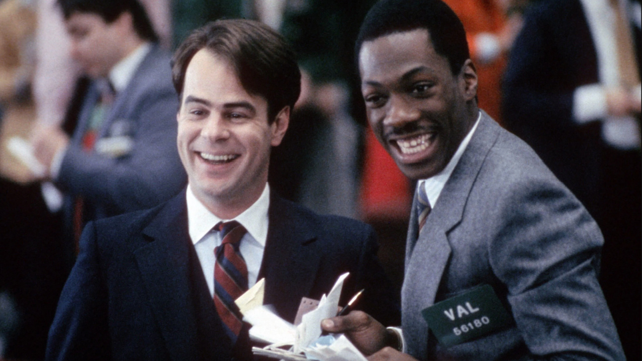 (L to R) Dan Aykroyd and Eddie Murphy in 'Trading Places.' Photo: Paramount Pictures.
