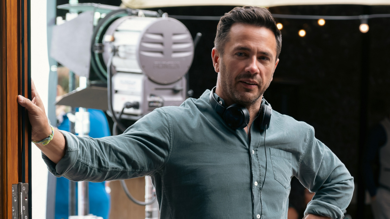 William Bridges behind the scenes of 'All of You,' premiering in select theaters and on Apple TV+ September 26, 2025.