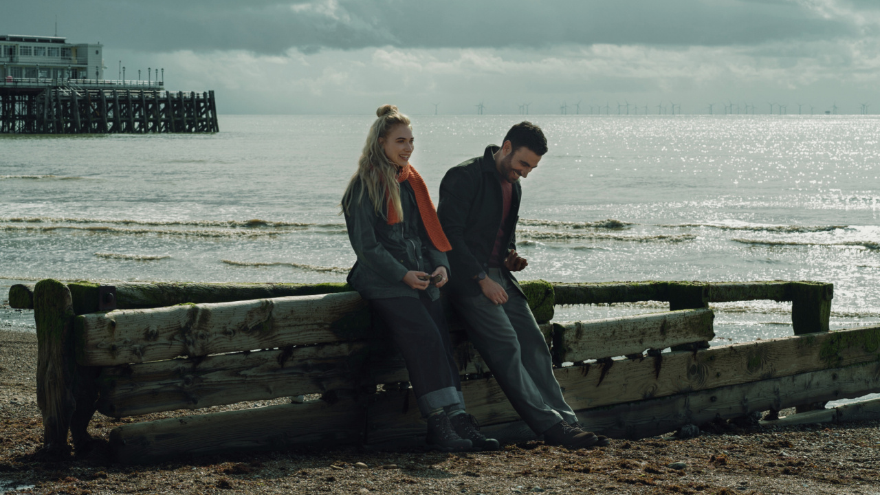 (L to R) Imogen Poots and Brett Goldstein in 'All of You,' premiering in select theaters and on Apple TV+ September 26, 2025.