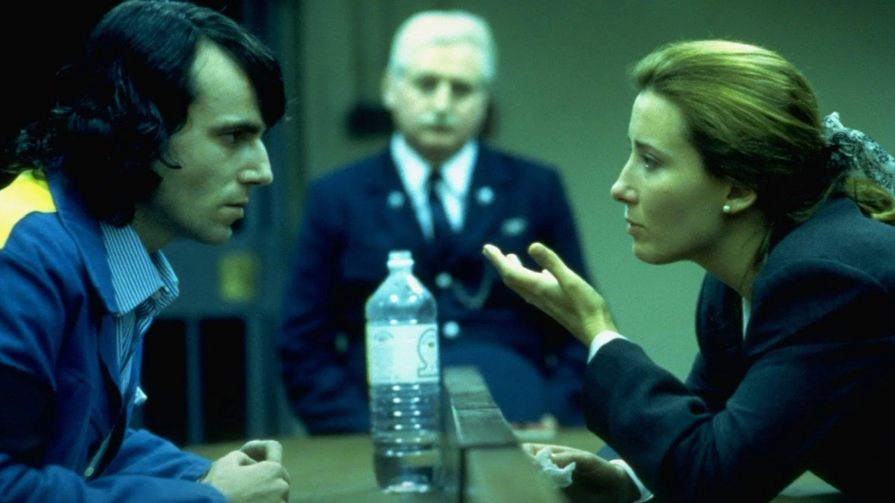 (L to R) Daniel Day-Lewis and Emma Thompson stars in 'In The Name of The Father'. Photo: Universal Pictures.