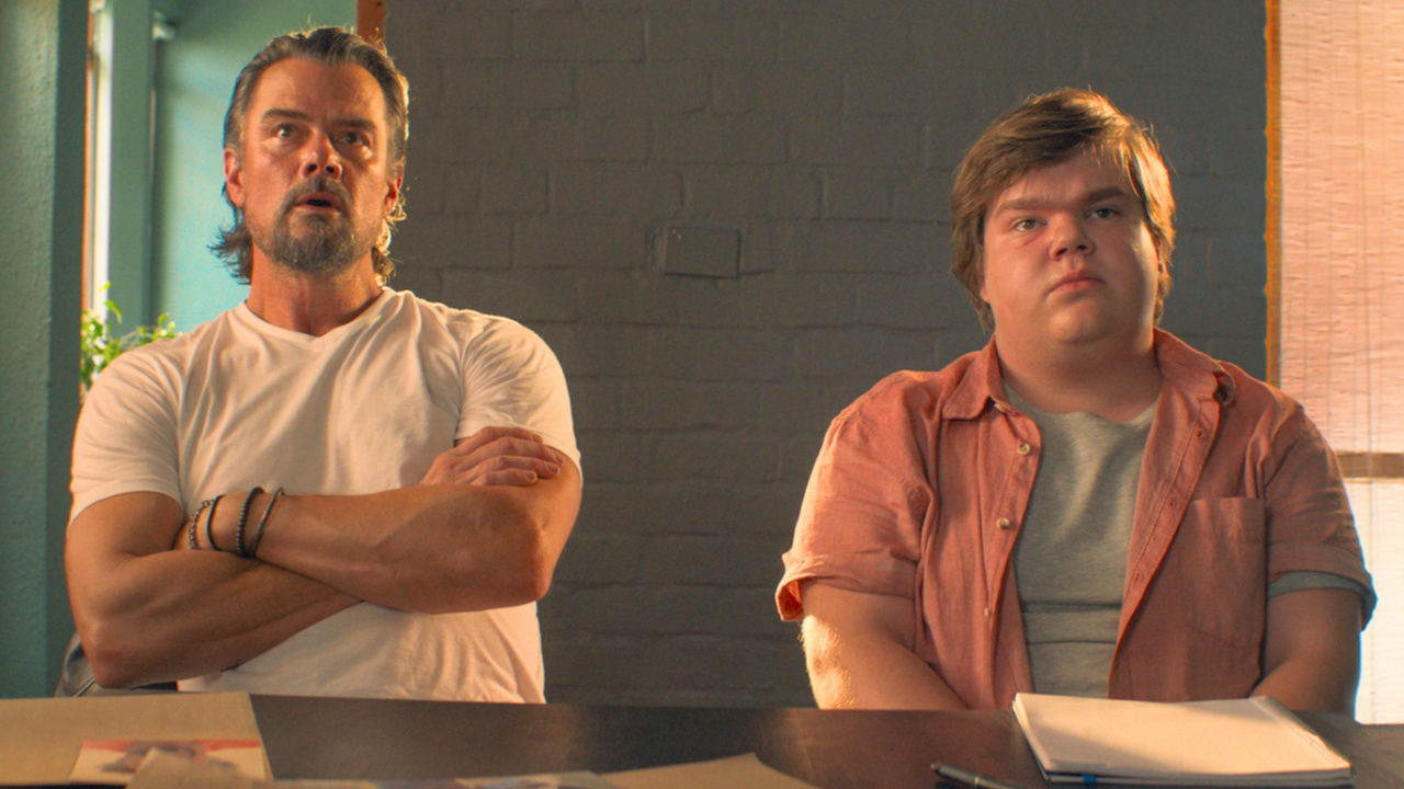 (L to R) Josh Duhamel as “Tommy Ward” and Jeremy Ray Taylor as “Julian” in the action comedy 'London Calling', a Quiver Distribution release. Photo courtesy of Quiver Distribution.