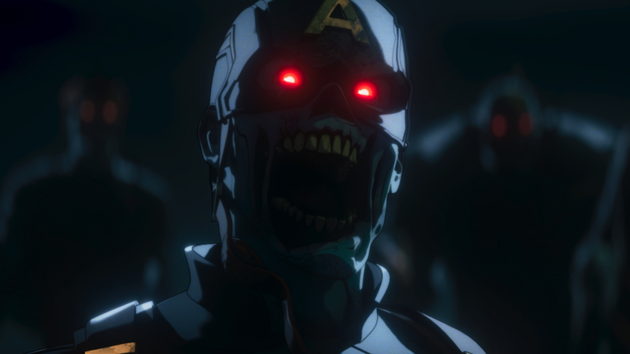Zombie Captain America in Marvel Television's 'Marvel Zombies' exclusively on Disney+. Photo: of Marvel Television. © 2025 MARVEL.