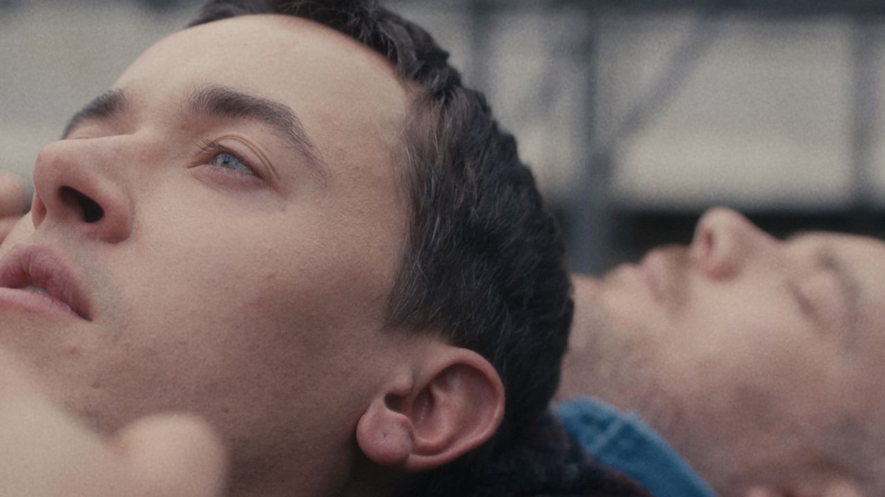 (L to R): Tom Blyth and Russell Tovey in 'Plainclothes', a Magnolia Pictures release. Photo: Magnolia Pictures.