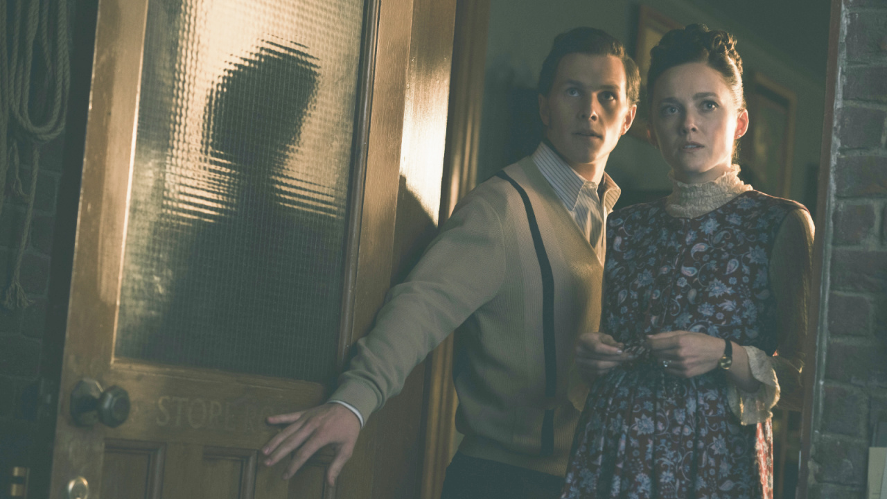(L to R) Orion Smith as Young Ed and Madison Lawlor as Young Lorraine in New Line Cinema’s 'The Conjuring: Last Rites,' a Warner Bros. Pictures release. Photo Credit: Giles Keyte. Copyright: © 2025 Warner Bros. Entertainment Inc. All Rights Reserved.