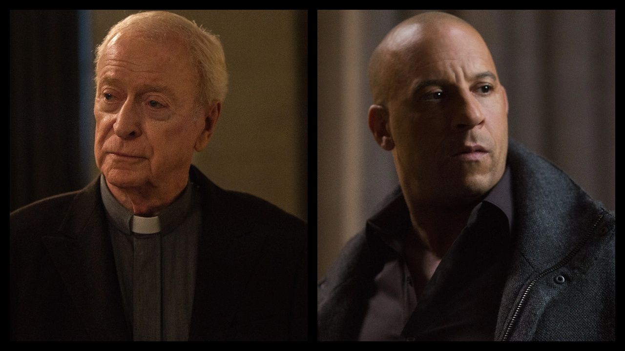 (L to R) Michael Caine and Vin DIesel in 'The Last Witch Hunter'. Photo: Lionsgate.