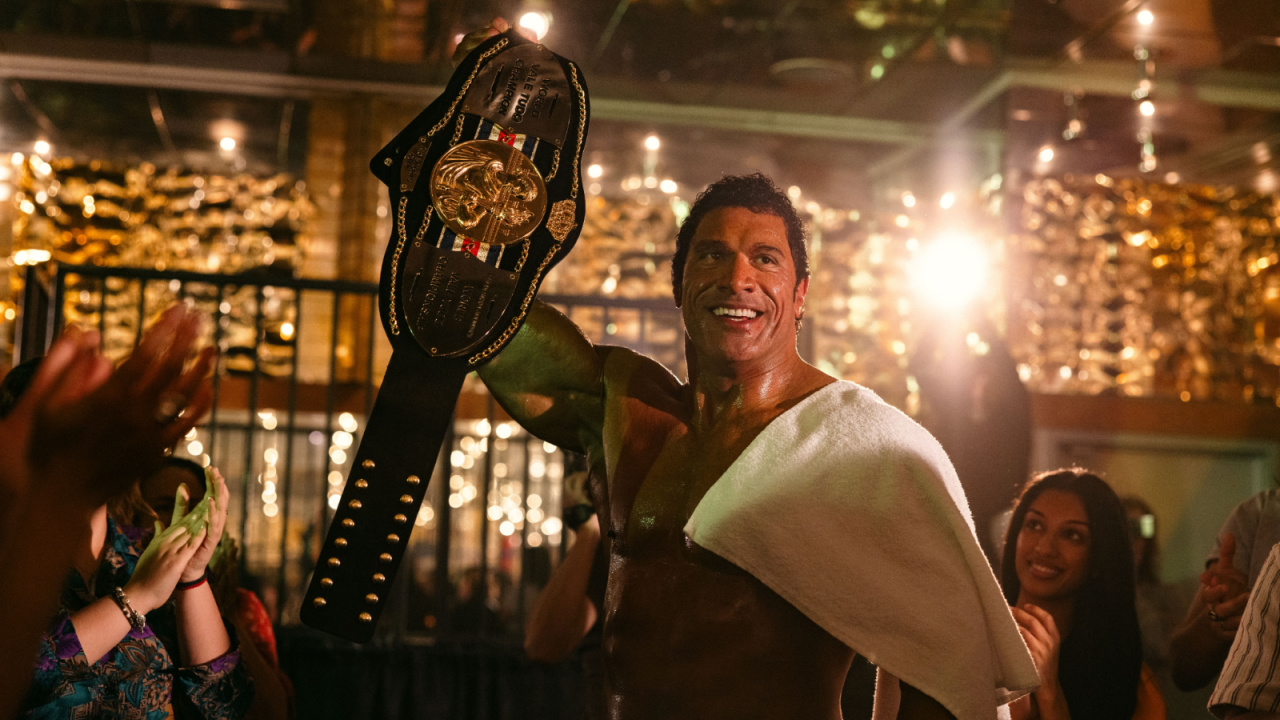 Dwayne Johnson stars in 'The Smashing Machine'. Photo: A24.