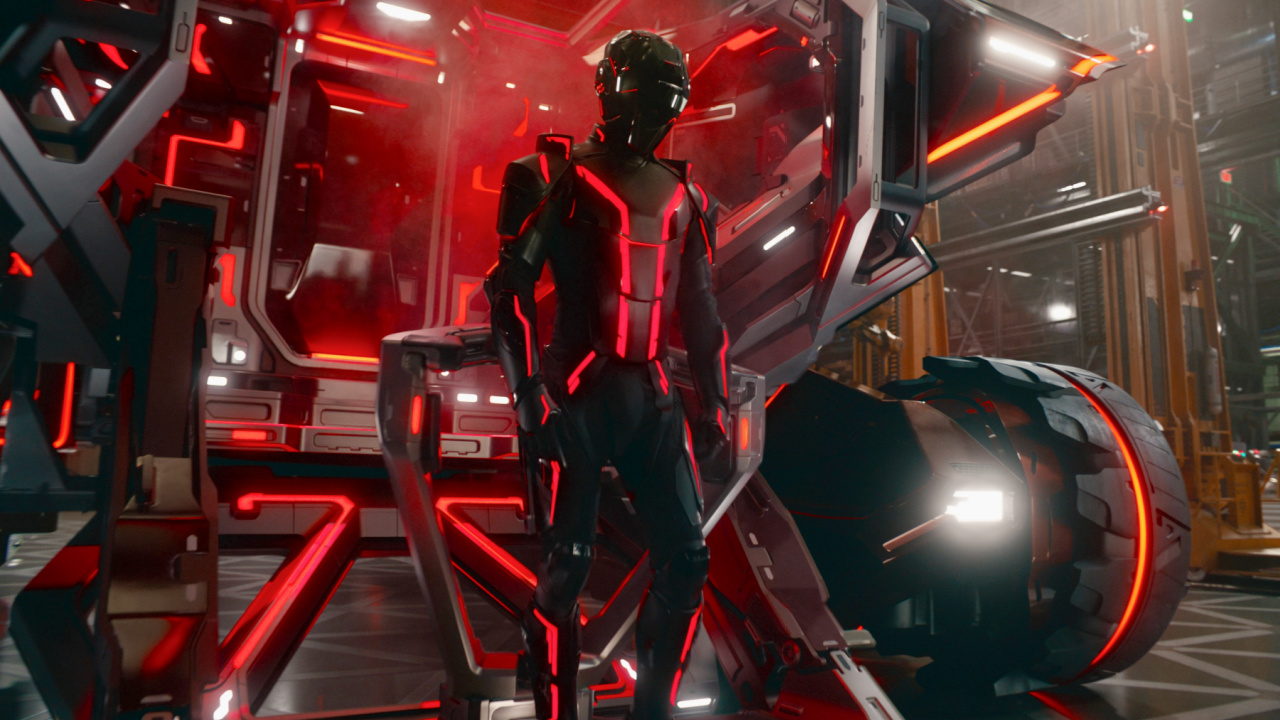Jared Leto as Ares in Disney's 'Tron: Ares'. Photo Courtesey of DIsney. © 2024 Disney Enterprises, Inc. All Rights Reserved.