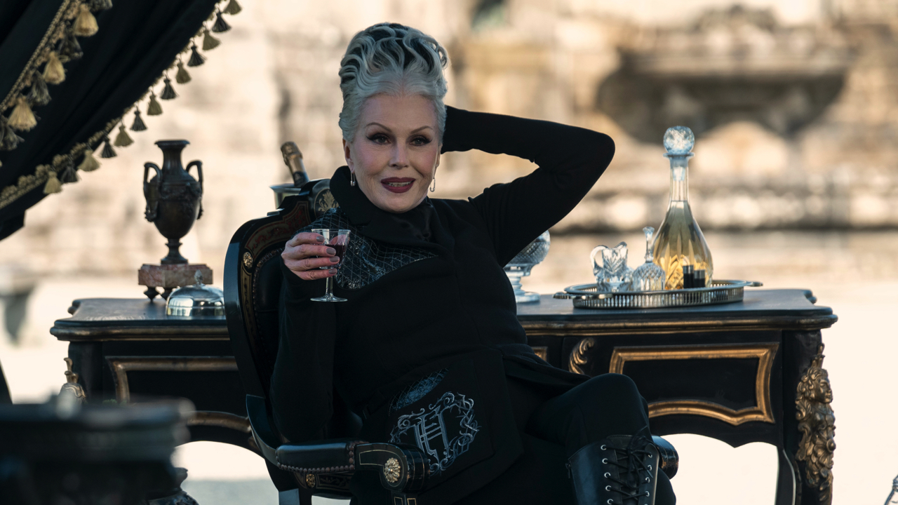 Joanna Lumley as Grandmama in episode 206 of 'Wednesday'. Photo:Bernard Walsh/Netflix © 2025.