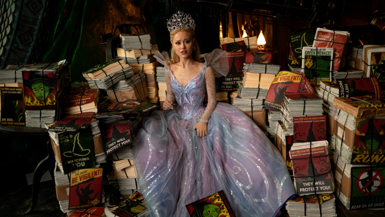 Ariana Grande is Glinda in 'Wicked For Good', directed by Jon M. Chu.