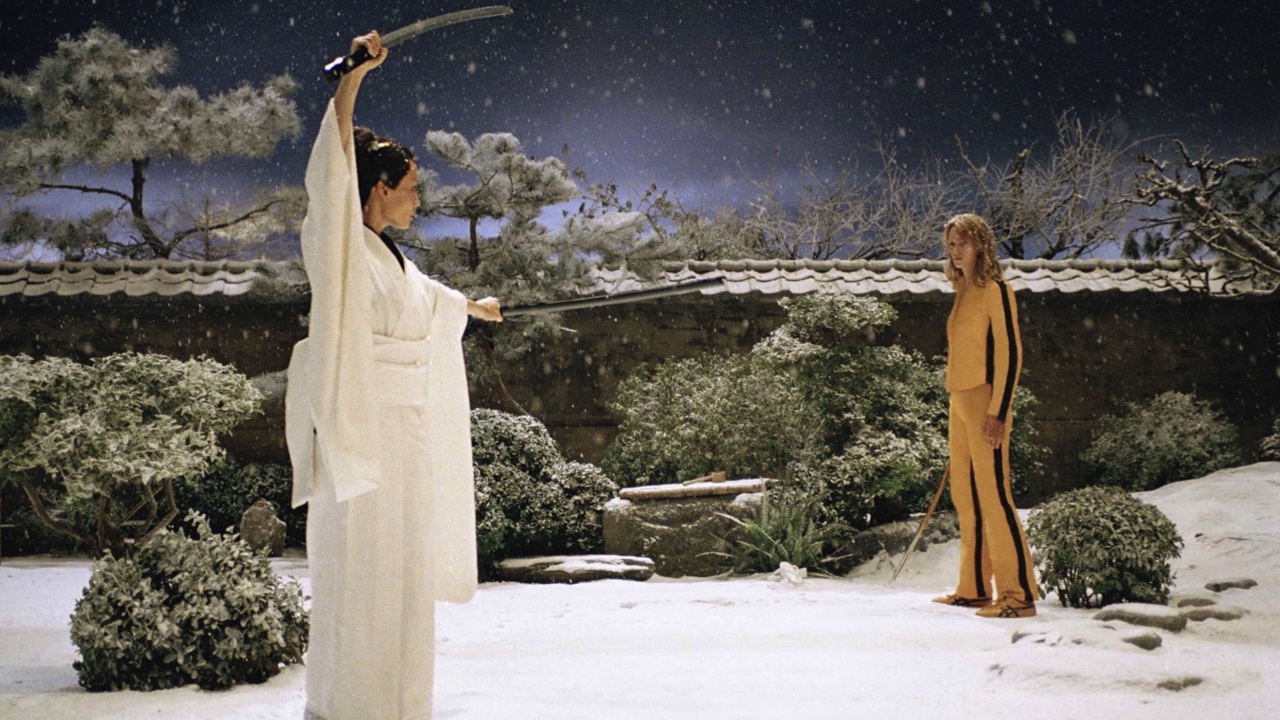 (L to R) Lucy Liu and Uma Thurman in 2003's 'Kill Bill: Volume 1.'