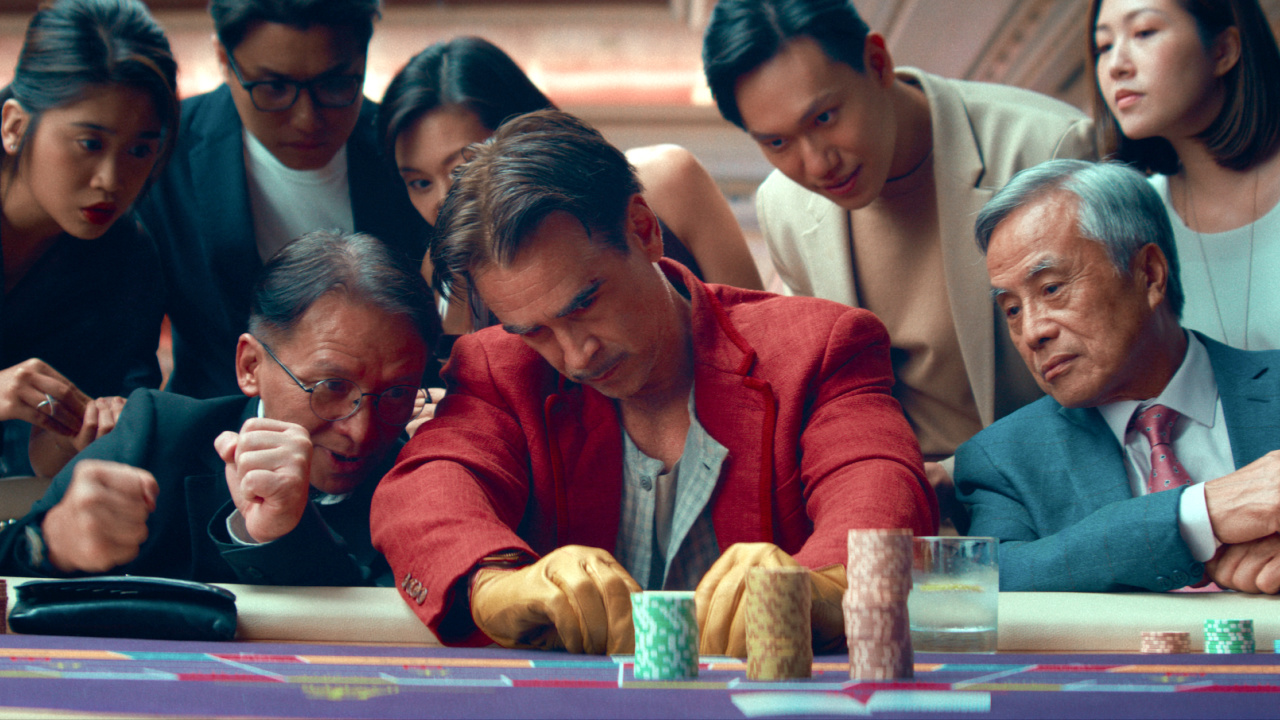 Colin Farrell in 'Ballad of a Small Player'. Photo: Netflix. Netflix. © 2024.