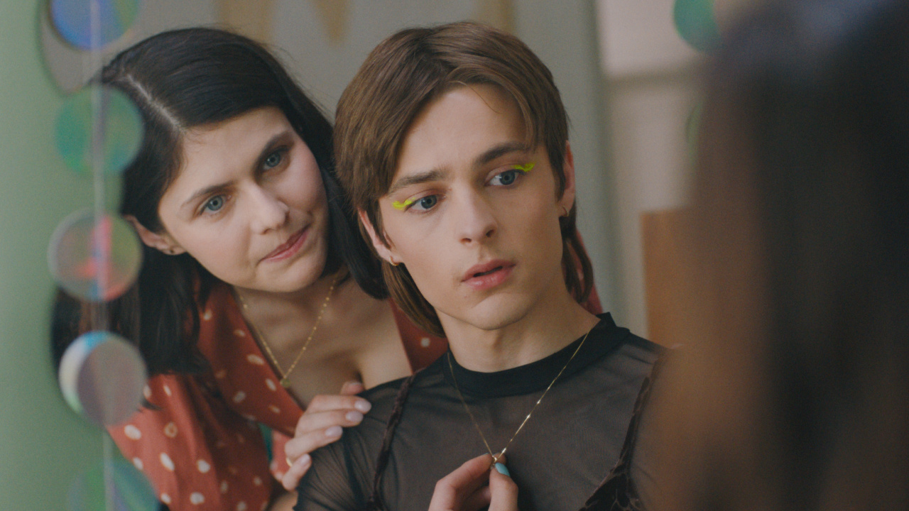 (L to R) Alexandra Daddario as “Hannah” and Corey Fogelmanis as “Ben” in the drama film, 'I Wish You All The Best', a Lionsgate film. Photo courtesy of Lionsgate.