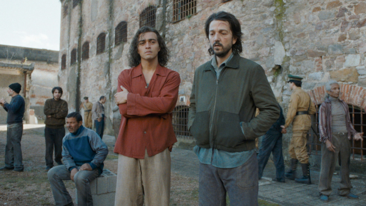 (L to R) Tonatiuh and Diego Luna in 'Kiss Of The Spider Woman'. Courtesy of Roadside Attractions.