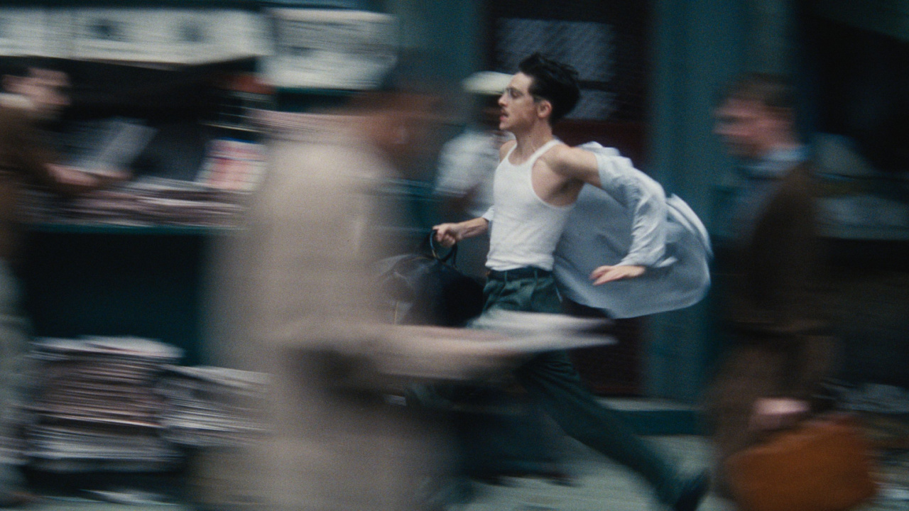 Timothée Chalamet in 'Marty Supreme'. Photo: A24.