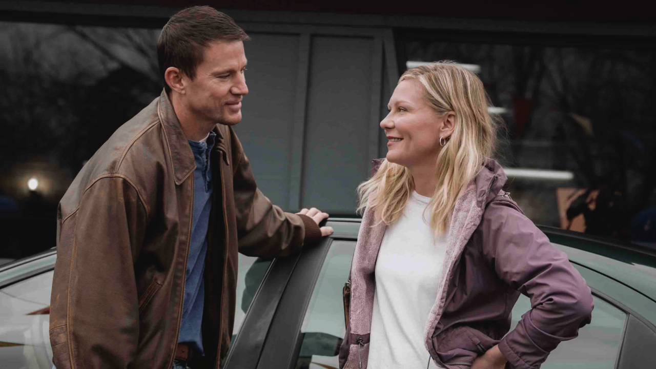 (L to R) Channing Tatum and Kirsten Dunst star in Paramount Pictures' 'Roofman'.