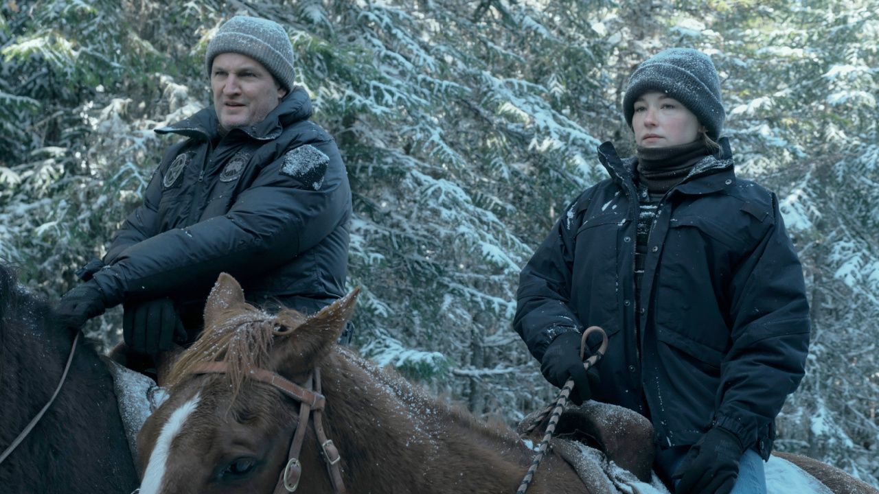 (L to R) Jason Clarke and Haley Bennett in 'The Last Frontier,' premiering October 10, 2025 on Apple TV+.
