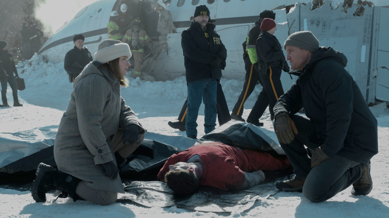 (L to R) Haley Bennett and Jason Clarke in 'The Last Frontier,' premiering October 10, 2025 on Apple TV+.