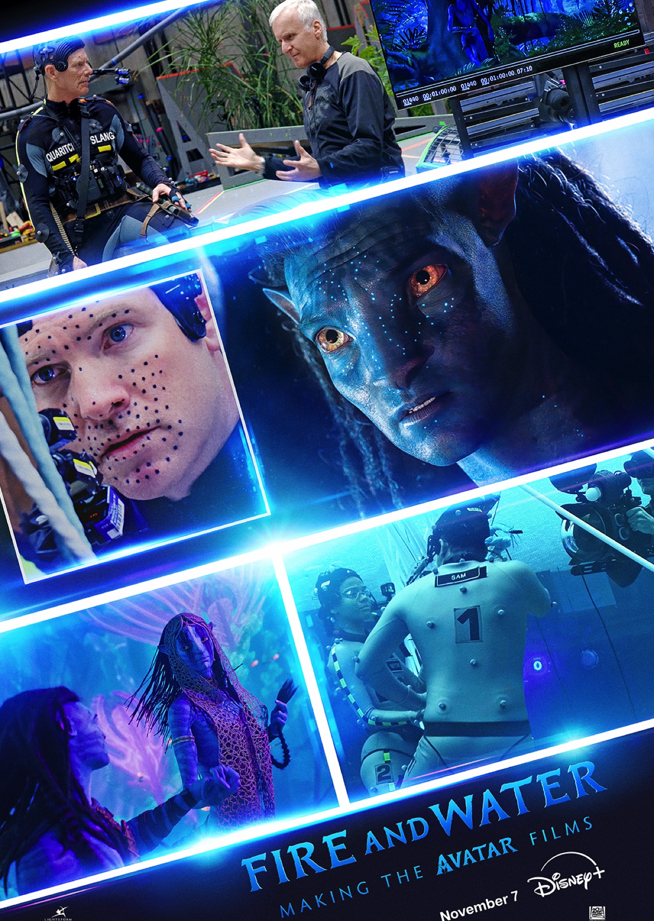 Poster for documentary 'Fire and Water: Making the Avatar Films'. Photo: 20th Century Studios/Disney.