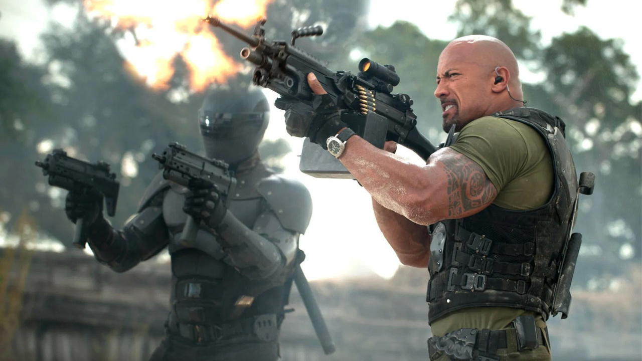 (L to R) Ray Park and Dwayne Johnson in 'G.I. Joe: Retaliation'. Photo: Paramount Pictures.
