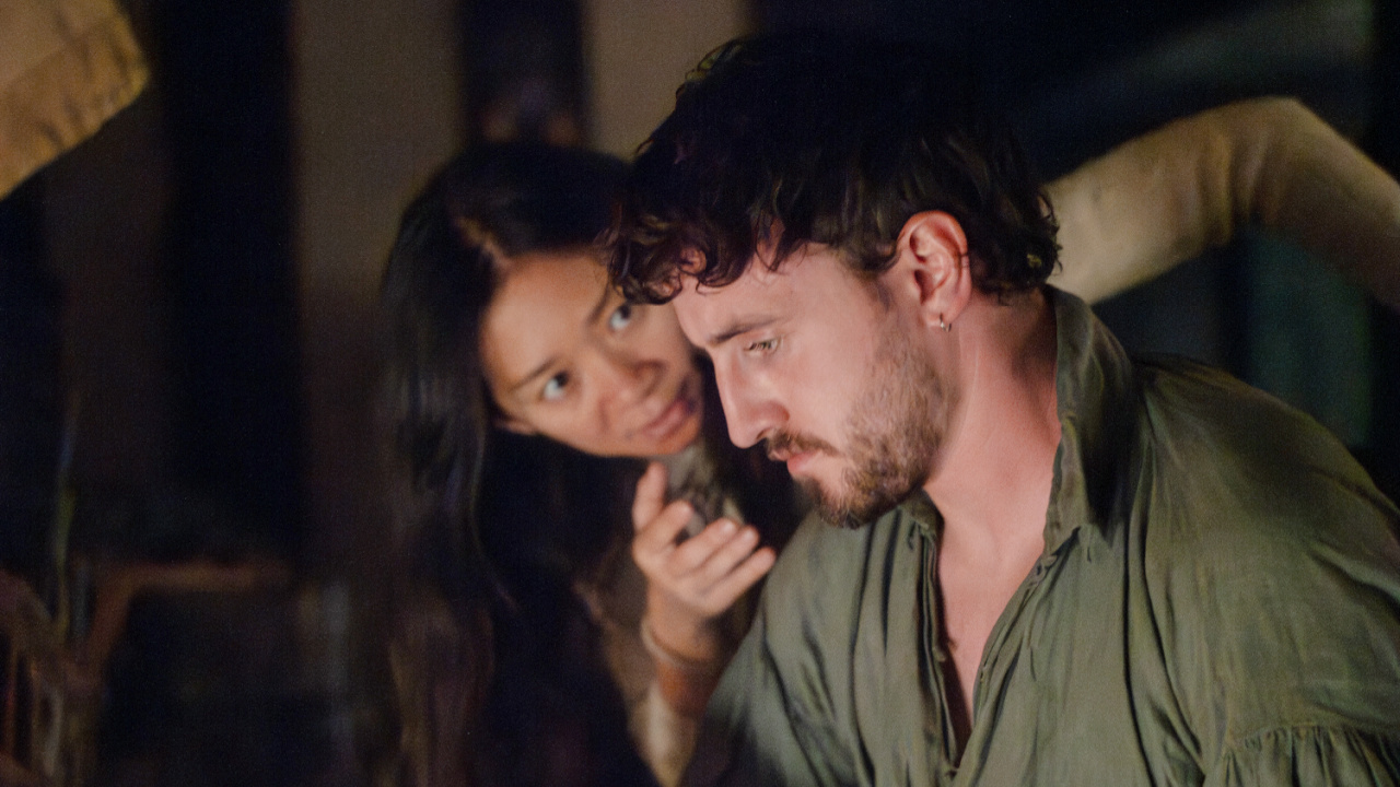 (L to R) Actors Jessie Buckley and Paul Mescal with director Chloé Zhao on the set of their film 'Hamnet', a Focus Features release. Credit: Agata Grzybowska / © 2025 FOCUS FEATURES LLC