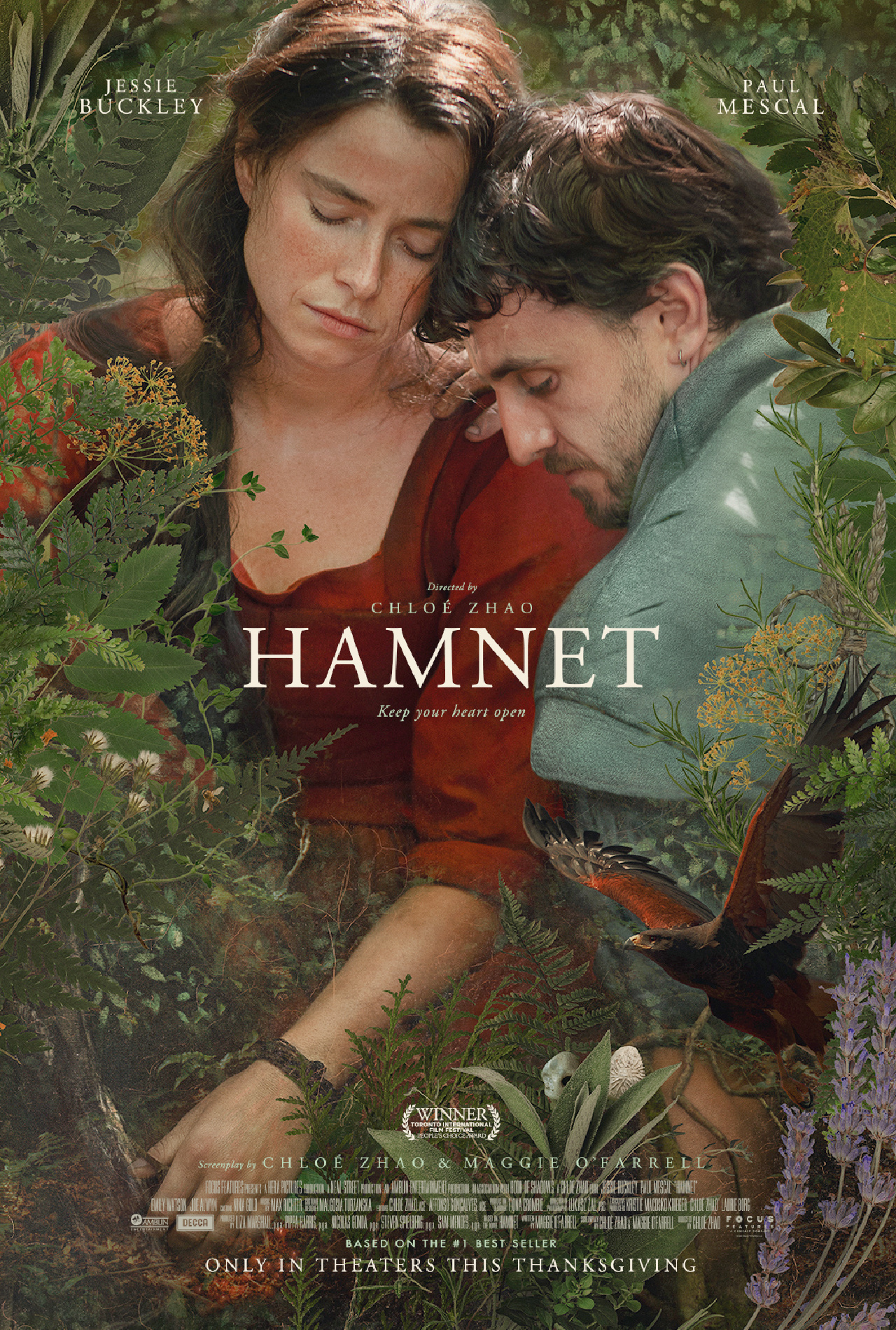 'Hamnet' opens in theaters on November 26th.