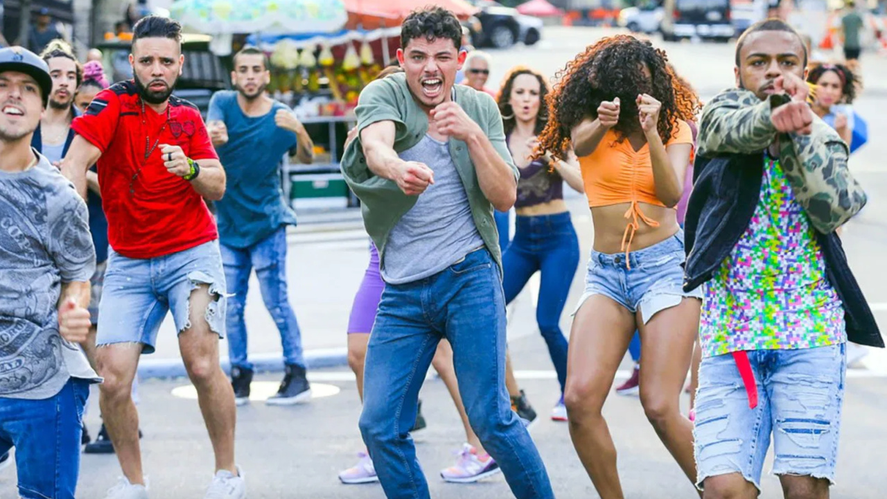 (Center) Anthony Ramos in 'In the Heights'. Photo: Warner Bros. Pictures.