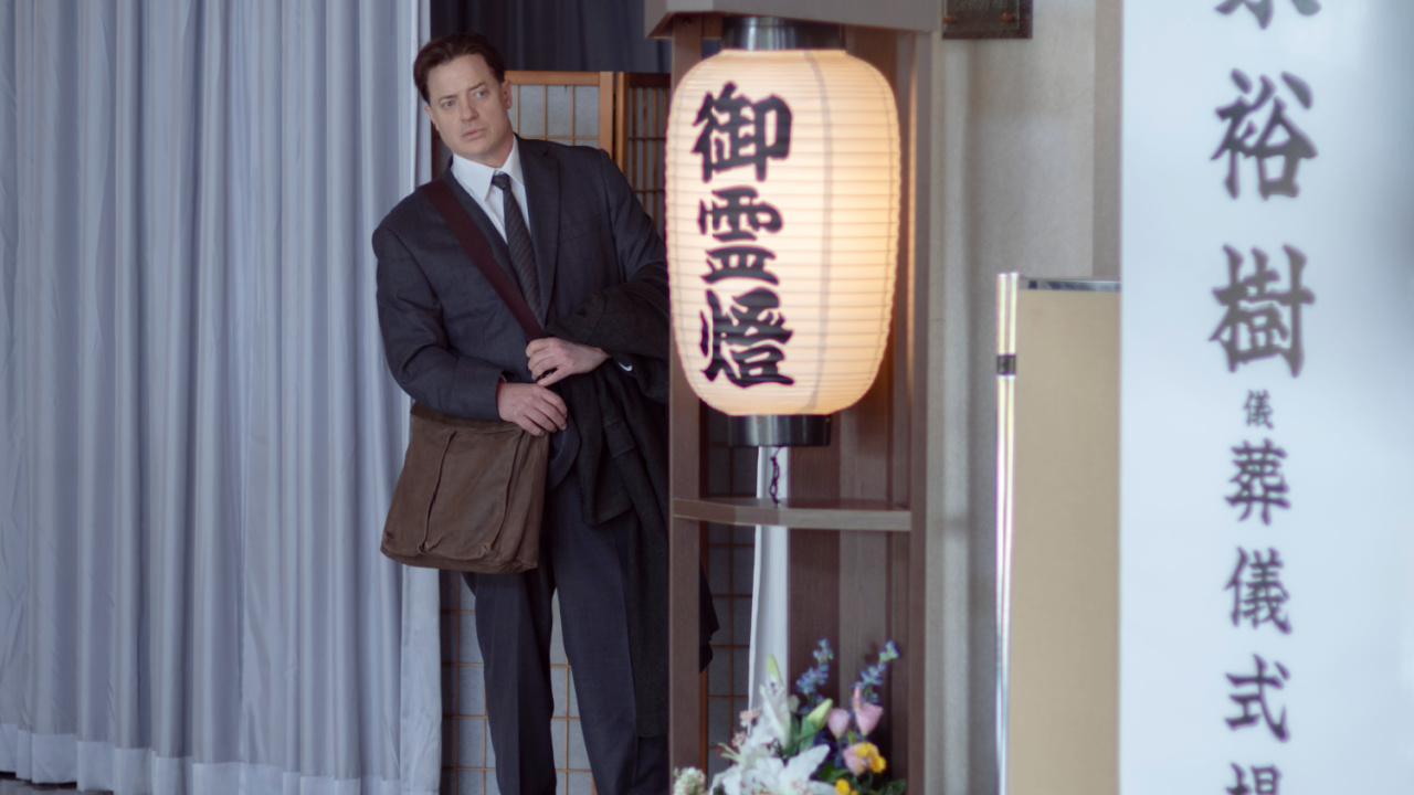 Brendan Fraser in 'Rental Family'. Photo by James Lisle/Searchlight Pictures. © 2025 Searchlight Pictures. All Rights Reserved.