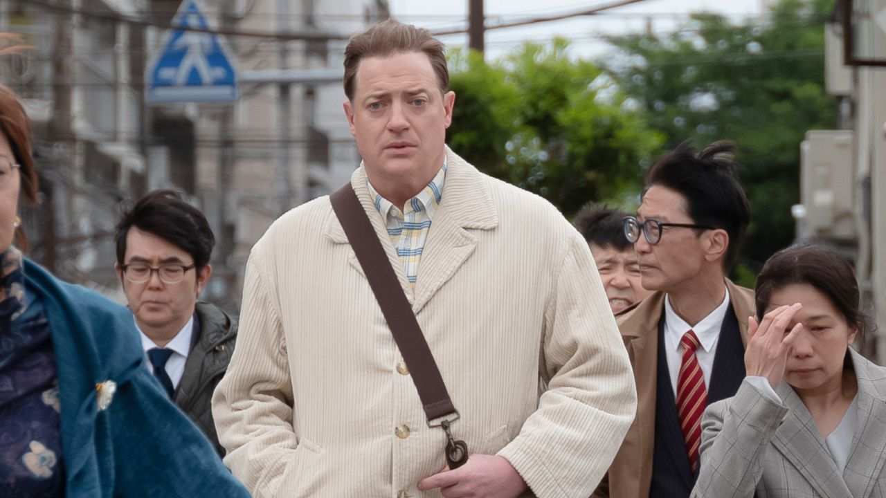 Brendan Fraser in 'Rental Family'. Photo by James Lisle/Searchlight Pictures. © 2025 Searchlight Pictures. All Rights Reserved.