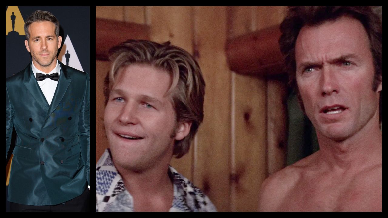 (Left) Ryan Reynolds attends the Academy’s 8th Annual Governors Awards in The Ray Dolby Ballroom at Hollywood & Highland Center® in Hollywood, CA, on Saturday, November 12, 2016. Credit/Provider: Aaron Poole / ©A.M.P.A.S. Copyright: ©A.M.P.A.S. (Right) Jeff Bridges and Clint Eastwood in 1974's 'Thunderbolt & Lightfoot'.