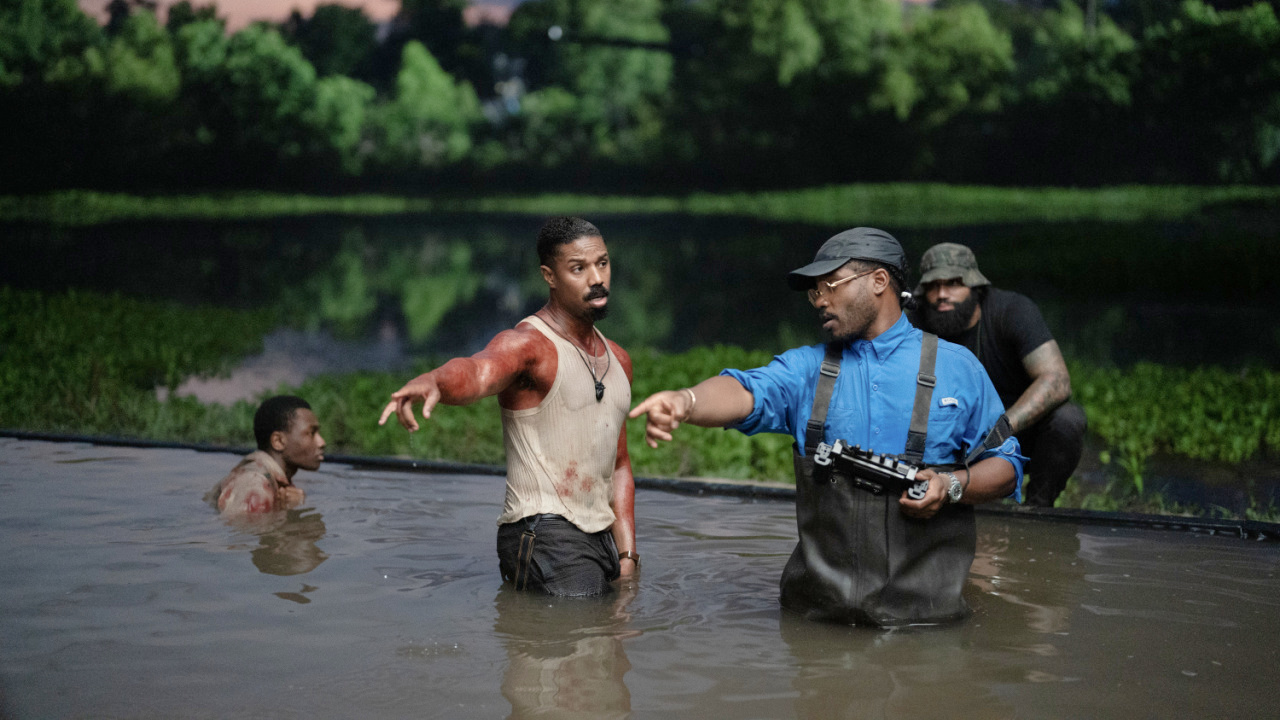 (L to R) Michael B. Jordan and director Ryan Coogler in Warner Bros. Pictures’ 'Sinners' a Warner Bros. Pictures release. Photo Credit: Eli Adé. Copyright: © 2025 Warner Bros. Entertainment Inc. All Rights Reserved.