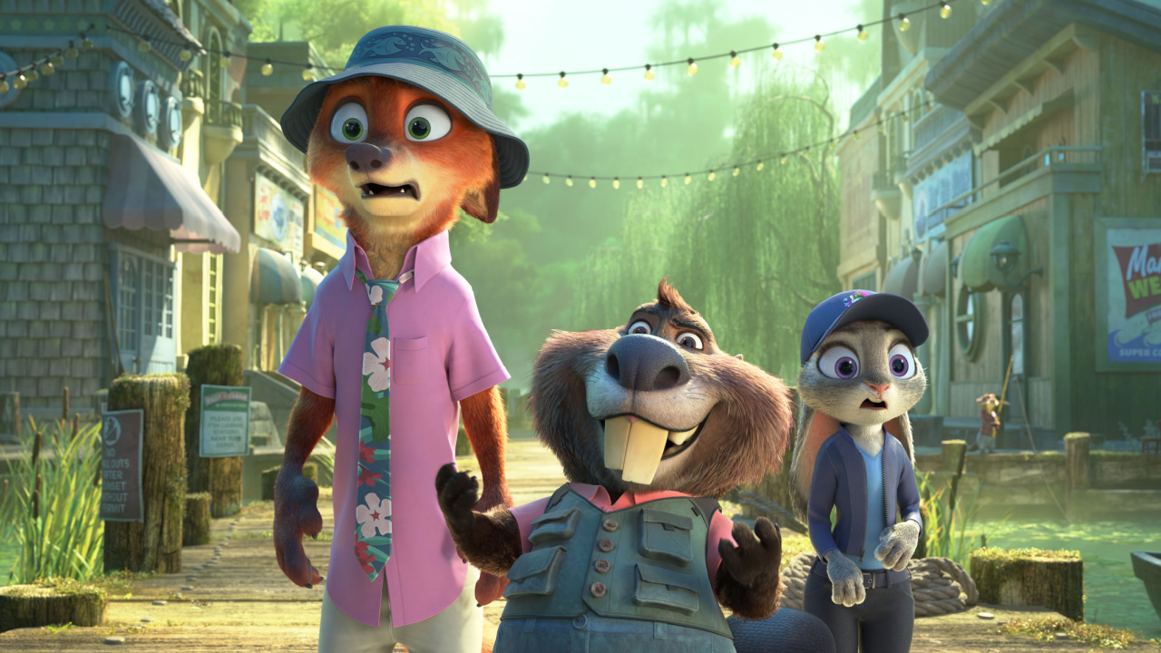 (L to R) Nick Wilde (voiced by Jason Bateman) and Judy Hopps (voiced by Ginnifer Goodwin) in Walt Disney Animation Studios' 'Zootopia 2'. © 2025 Disney Enterprises, Inc. All Rights Reserved.