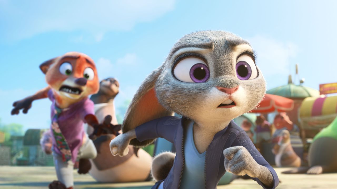 (L to R) Nick Wilde (voiced by Jason Bateman) and Judy Hopps (voiced by Ginnifer Goodwin) in Walt Disney Animation Studios' 'Zootopia 2'. © 2025 Disney Enterprises, Inc. All Rights Reserved.