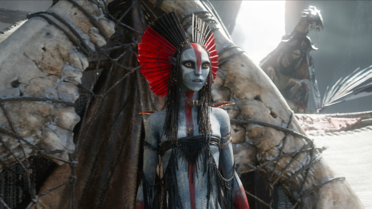 Varang (Oona Chaplin) in 20th Century Studios' 'Avatar: Fire and Ash'. Photo courtesy of 20th Century Studios. © 2025 20th Century Studios. All Rights Reserved.