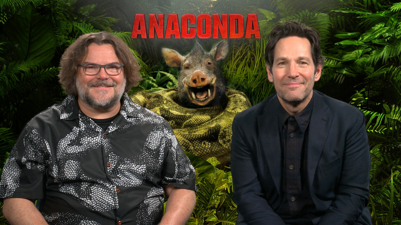 (L to R) Jack Black and Paul Rudd star in 'Anaconda'.