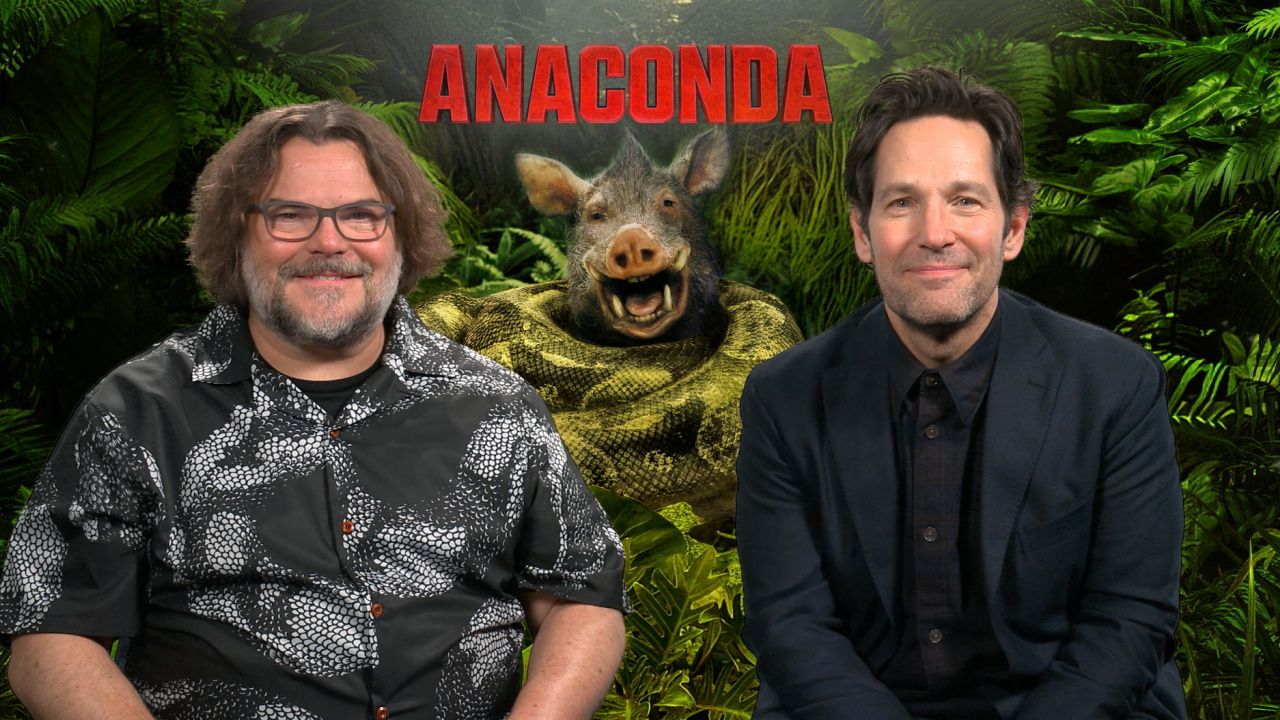 (L to R) Jack Black and Paul Rudd star in 'Anaconda'.