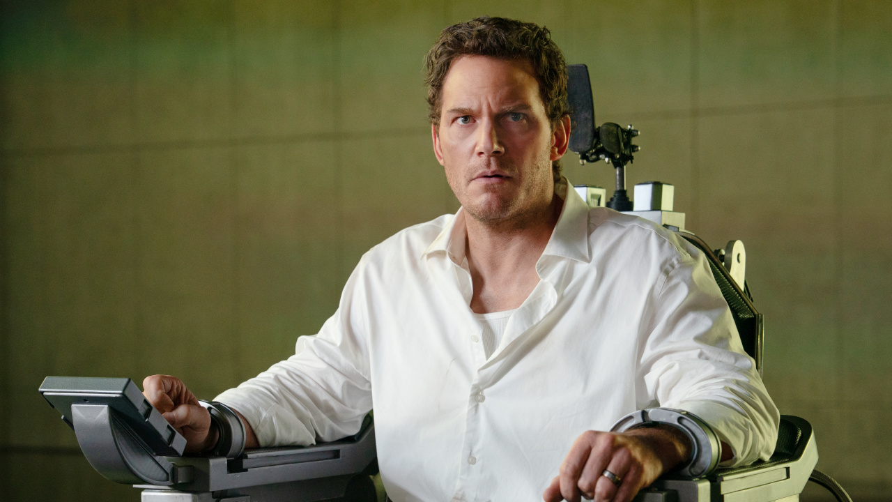 Chris Pratt stars as Chris Raven in 'Mercy', from Amazon MGM Studios. Photo credit: Justin Lubin. © 2025 Amazon Content Services LLC. All Rights Reserved.Chris Pratt stars as Chris Raven in 'Mercy', from Amazon MGM Studios. Photo credit: Justin Lubin. © 2025 Amazon Content Services LLC. All Rights Reserved.