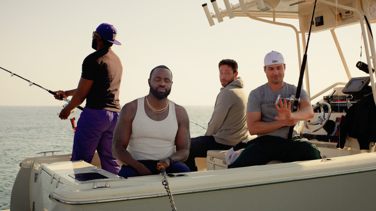 (L to R) Quentin Plair, errence Terrell, Zachary Levi and Marshall Cook in 'Not Without Hope'. Photo: Inaugural Entertainment.