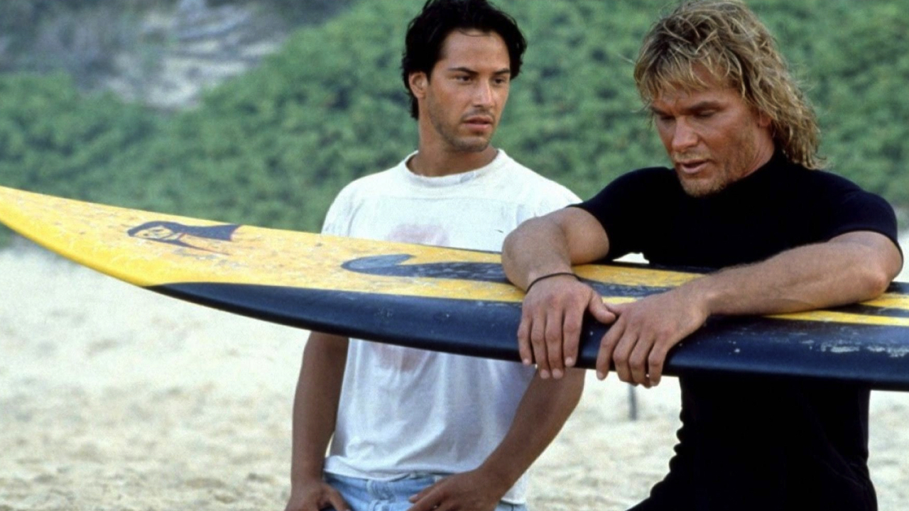 (L to R): Keanu Reeves and Patrick Swayze in 'Point Break.' Photo: 20th Century Fox.