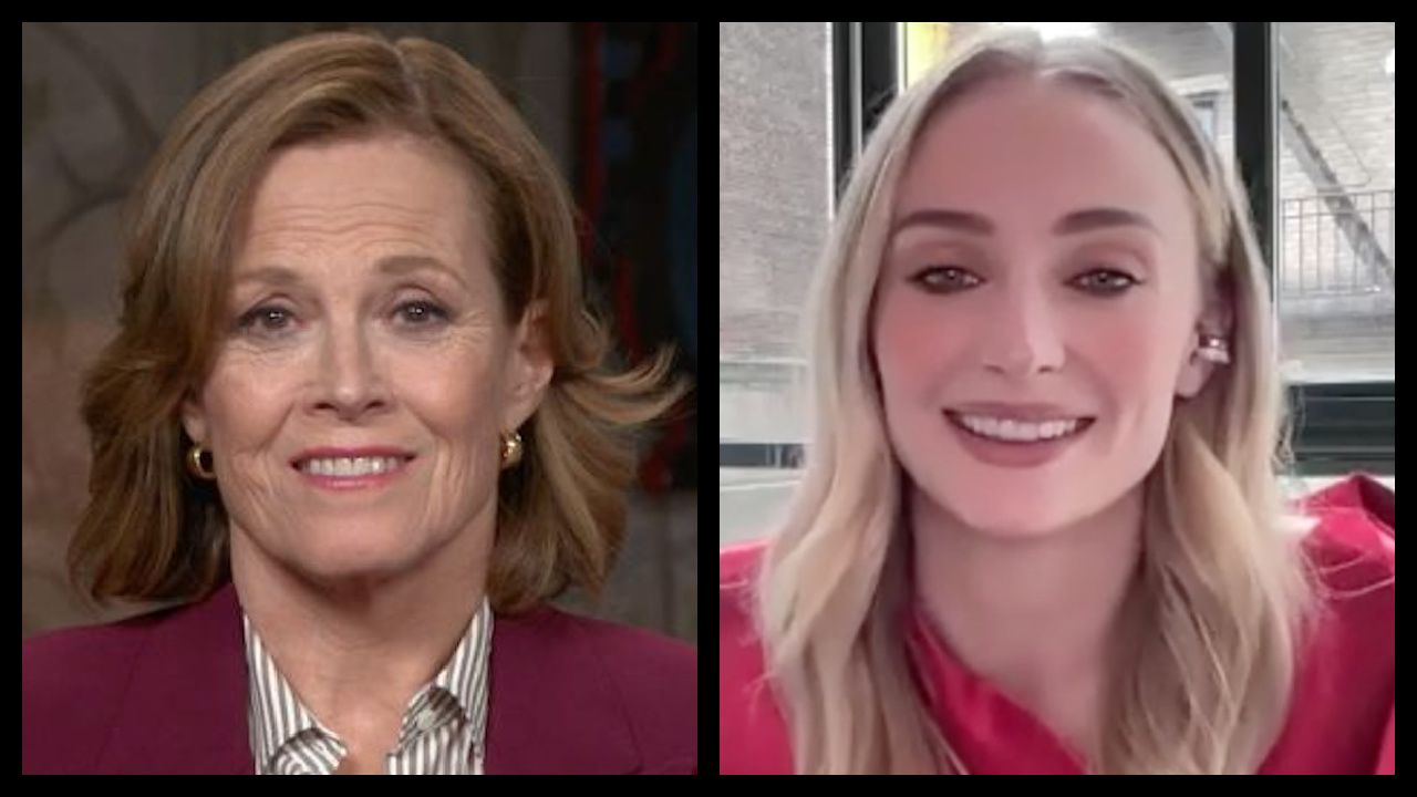 (Left) Sigourney Weaver stars in 'Call Jane.' (Right) Sophie Turner stars in 'Trust'.