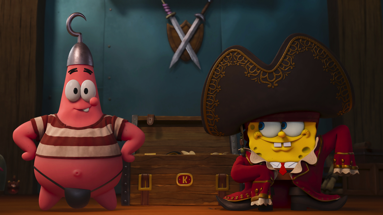 Patrick Star (Bill Fagerbakke) and SpongeBob SquarePants (Tom Kenny) in ‘The SpongeBob Movie: Search For SquarePants’ from Paramount Animation and Nickelodeon.