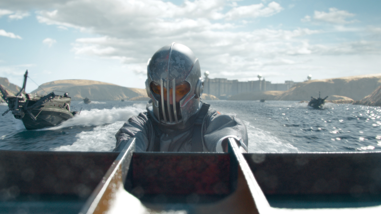 A still from the action, sci-fi and adventure film, 'Storm Rider: Legend of Hammerhead', a Blue Harbor Entertainment release. Photo courtesy of Blue Harbor Entertainment.