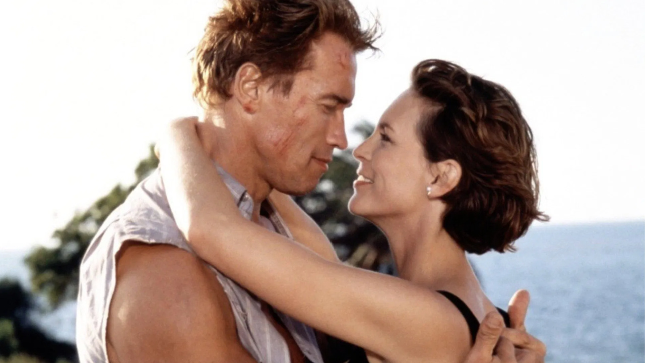 (L to R) Arnold Schwarzenegger and Jamie Lee Curtis in 'True Lies'. Photo: 20th Century Fox.