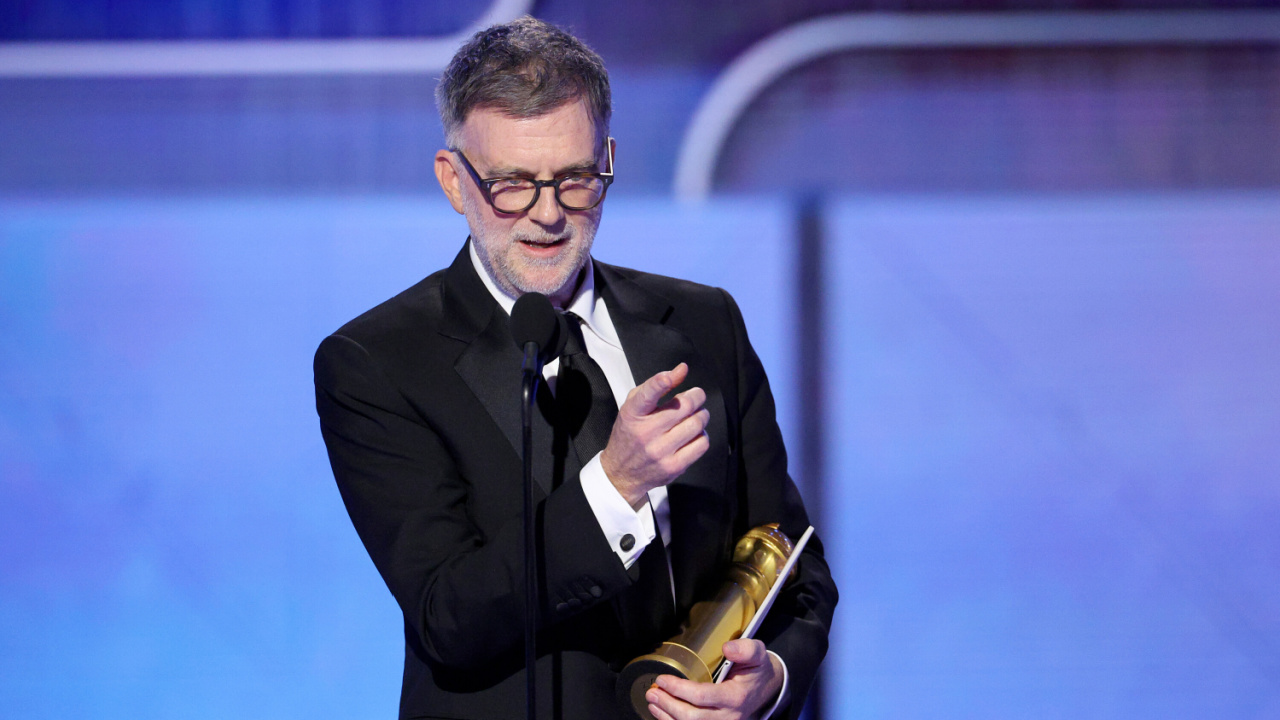 Paul Thomas Anderson accepts the Best Screenplay - Motion Picture Award for 'One Battle After Another' onstage during the 83rd Annual Golden Globes®, airing live from the Beverly Hilton in Beverly Hills, California on Sunday, January 11, 2026 at 8 PM ET/5 PM PT, on CBS and streaming on Paramount+. Photo: Kevork Djansezian/CBS ©2026 CBS Broadcasting, Inc. All Rights Reserved.
