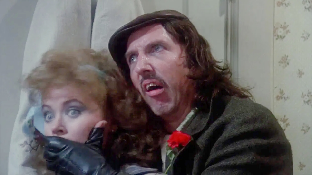 (L to R) Sheree J. Wilson and Brion James in 'Crimewave'. Photo: Columbia Pictures.