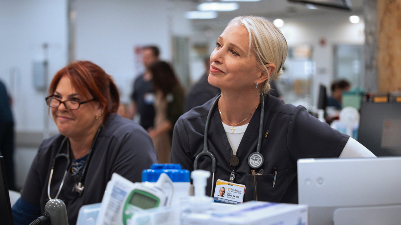 Katherine LaNasa in ‘The Pitt’ Season 2. Photo: Warrick Page/HBO Max.