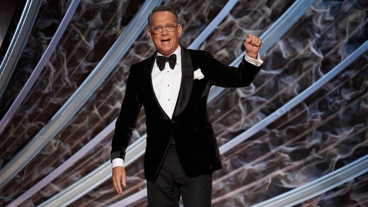 Tom Hanks onstage during the live ABC telecast of the 92nd Oscars® at the Dolby® Theatre in Hollywood, CA on Sunday, February 9th, 2020. Credit/Provider: Blaine Ohigashi / ©A.M.P.A.S. Copyright: ©A.M.P.A.S.