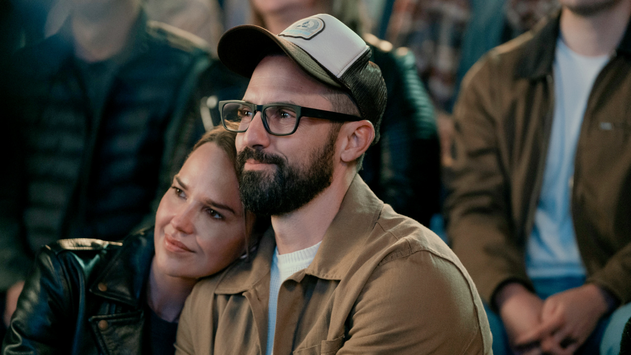 (L to R) Arielle Kebbel as Hilary and Milo Ventimiglia as Tim in 'I Can Only Imagine 2'. Photo Credit: Jake Giles Netter.