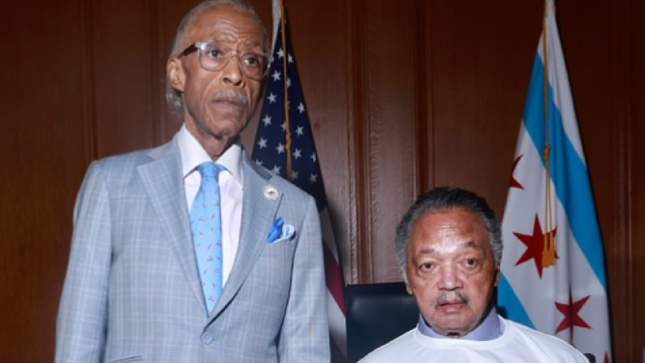(L to R) Al Sharpton and Jesse Jackson. Photo: Jesse Jackson's Instagram.