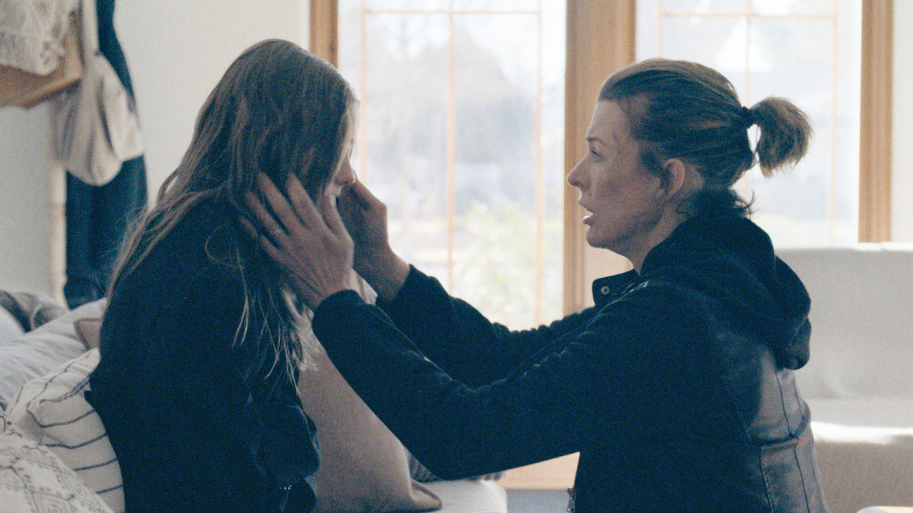 (L to R) Isabel Myers and Milla Jovovich star in 'Protector'. Photo: Magenta Light Studios.