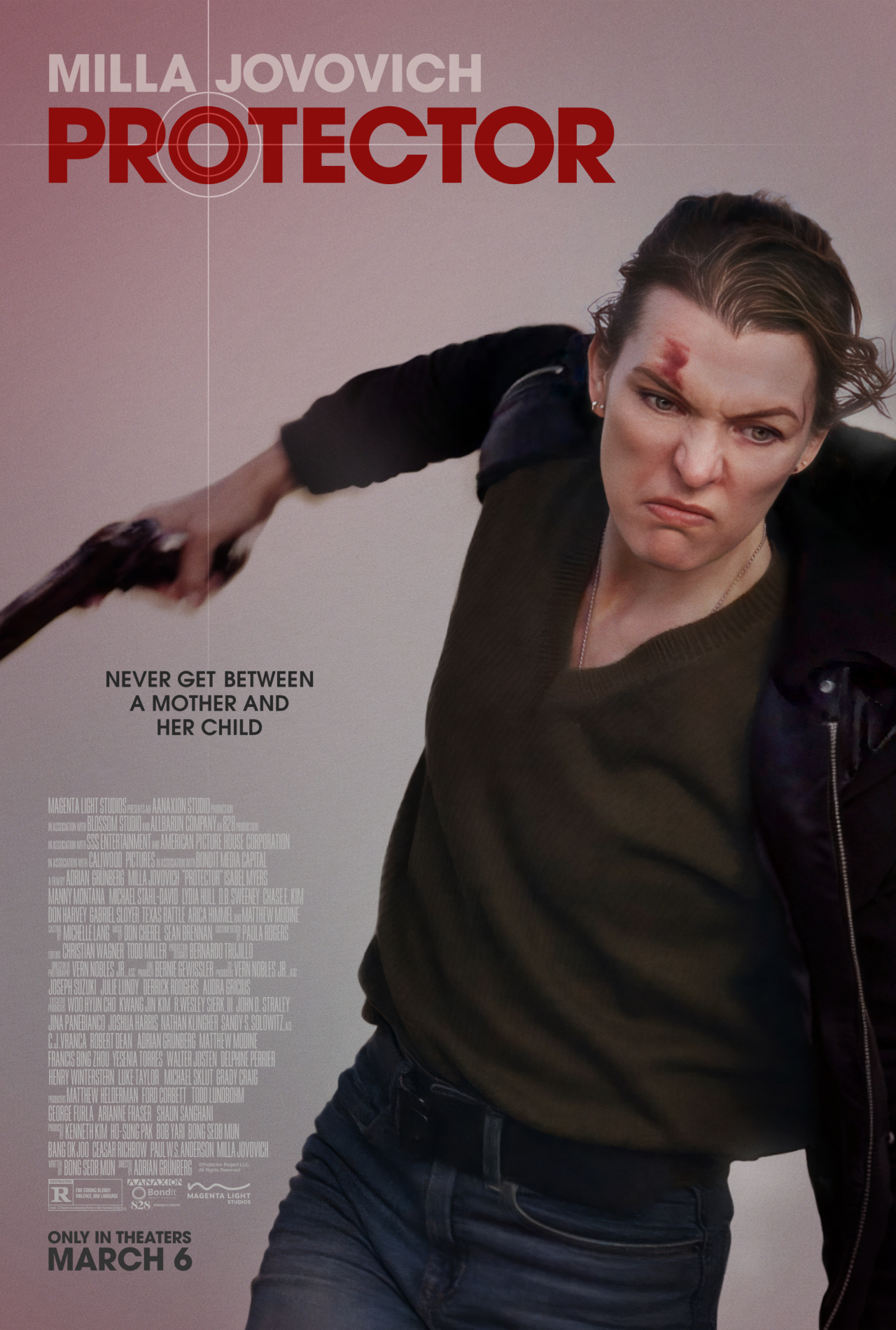 'Protector' opens in theaters on March 6th.